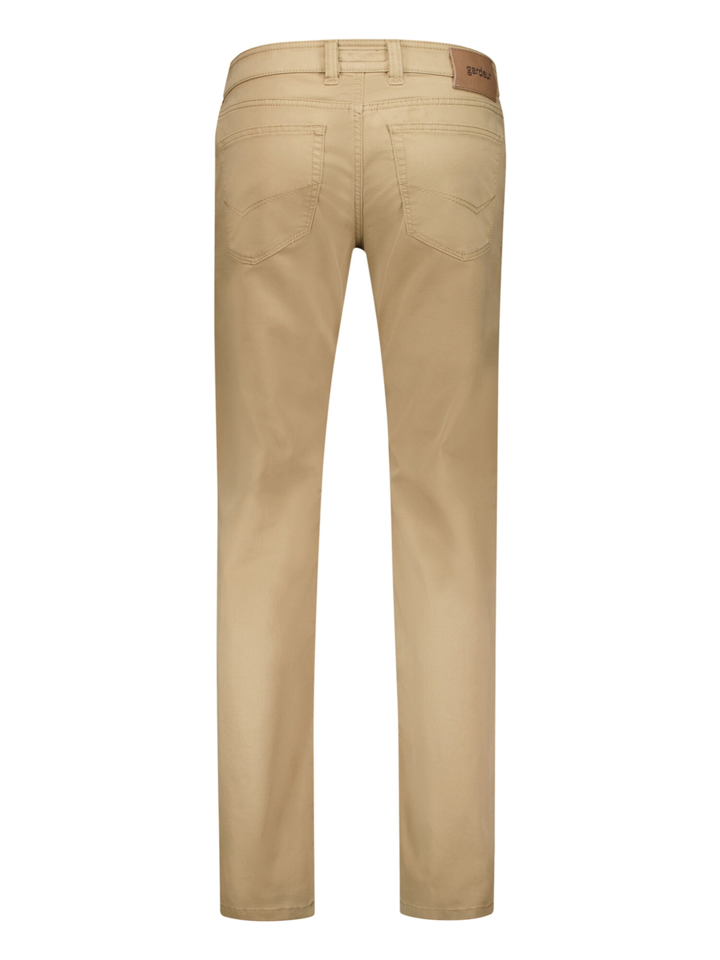 Gardeur Slim fit Trousers 'Bill' in Beige