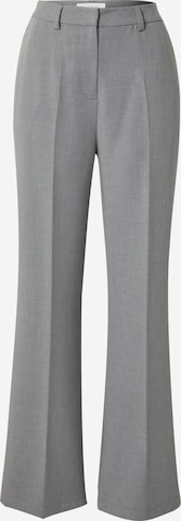 ABOUT YOU x Iconic by Tatiana Kucharova Loose fit Pleated Pants 'Madlen' in Grey: front