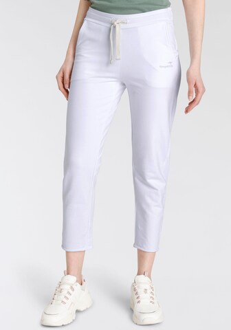 KangaROOS Tapered Pants in White: front