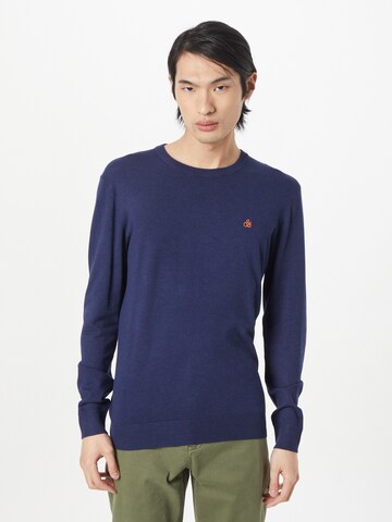 SCOTCH & SODA Sweater 'Essentials' in Blue: front