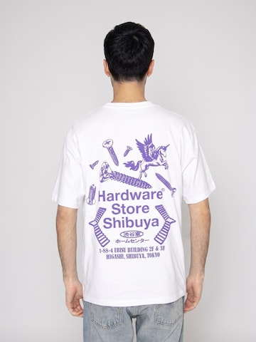 T-Shirt 'HARDWARE STORE SHIBUYA TS' EDWIN en blanc