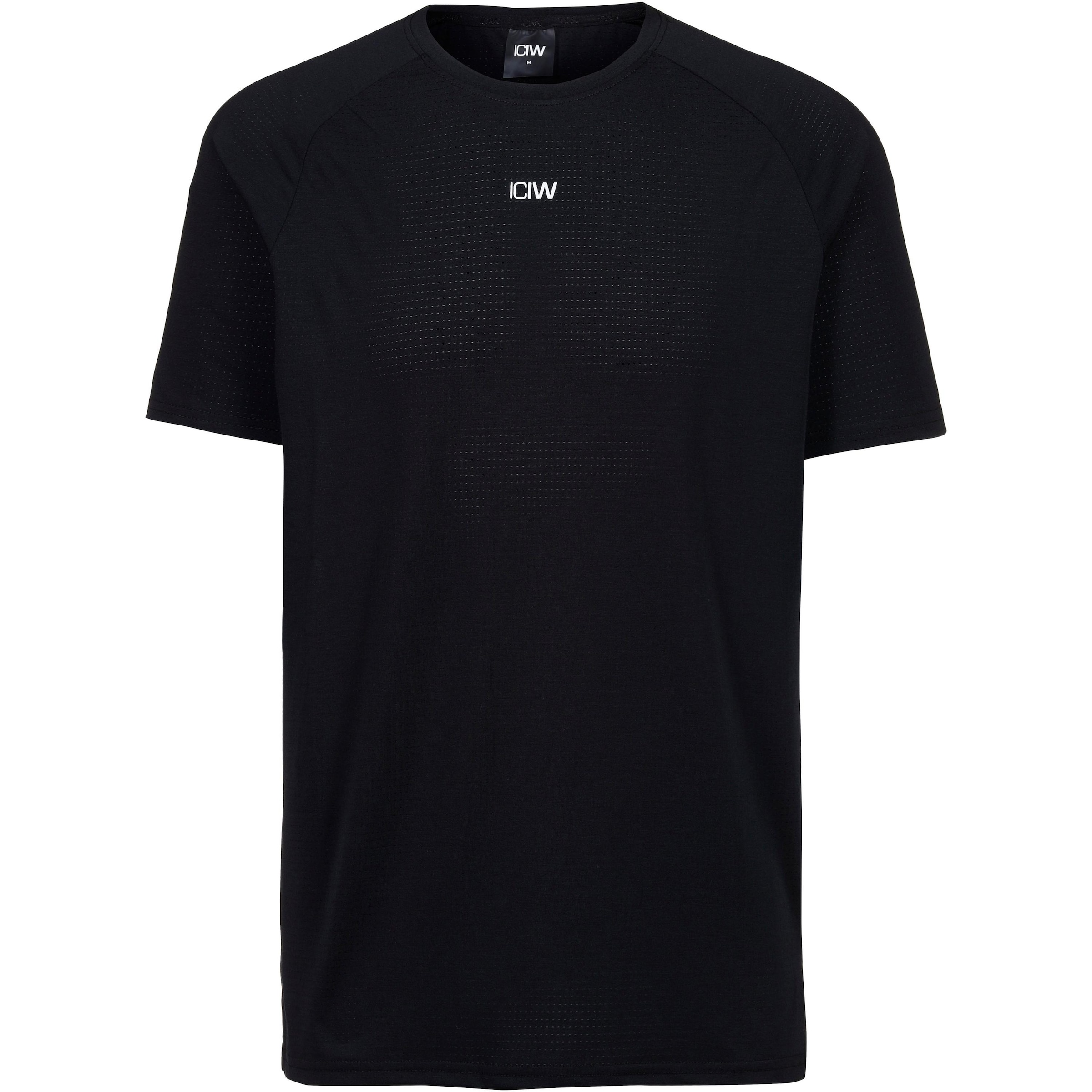 ICANIWILL Performance Shirt 'Stride' in Black: front