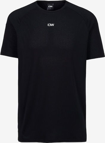 ICANIWILL Funktionsshirt 'Stride' in Schwarz: Vorderseite