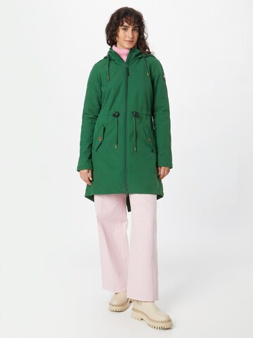 Cappotto funzionale 'Swallowtail Promenade' di Blutsgeschwister in verde: frontale