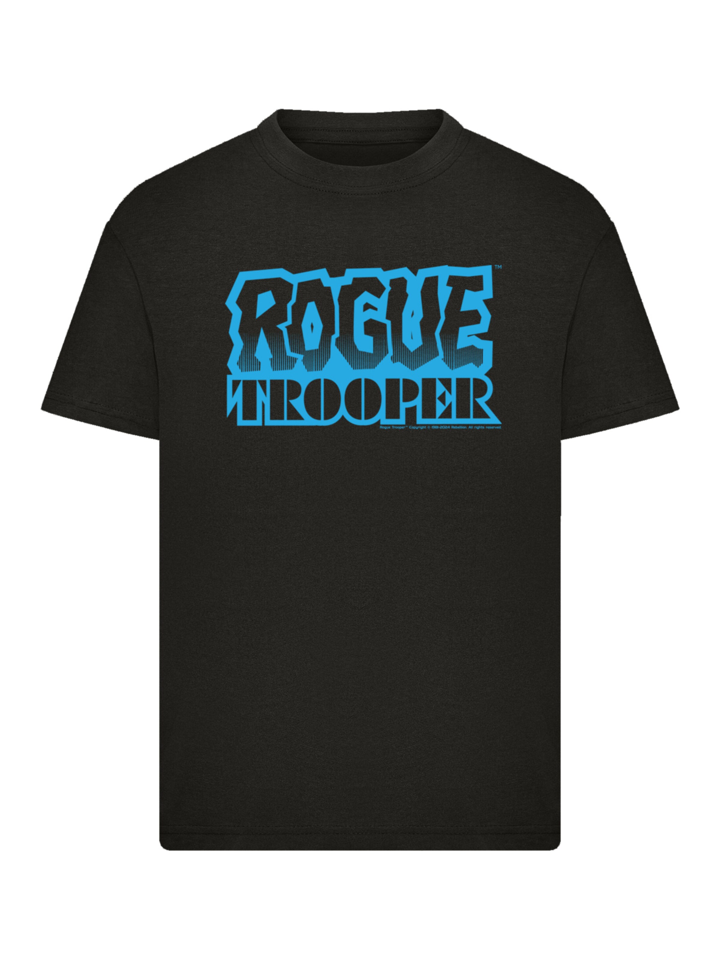 T-Shirt 'Rogue Trooper Comic Book Blue Logo' F4NT4STIC en noir : devant