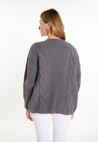 usha WHITE LABEL Strickjacke 'Vanne' in Grau