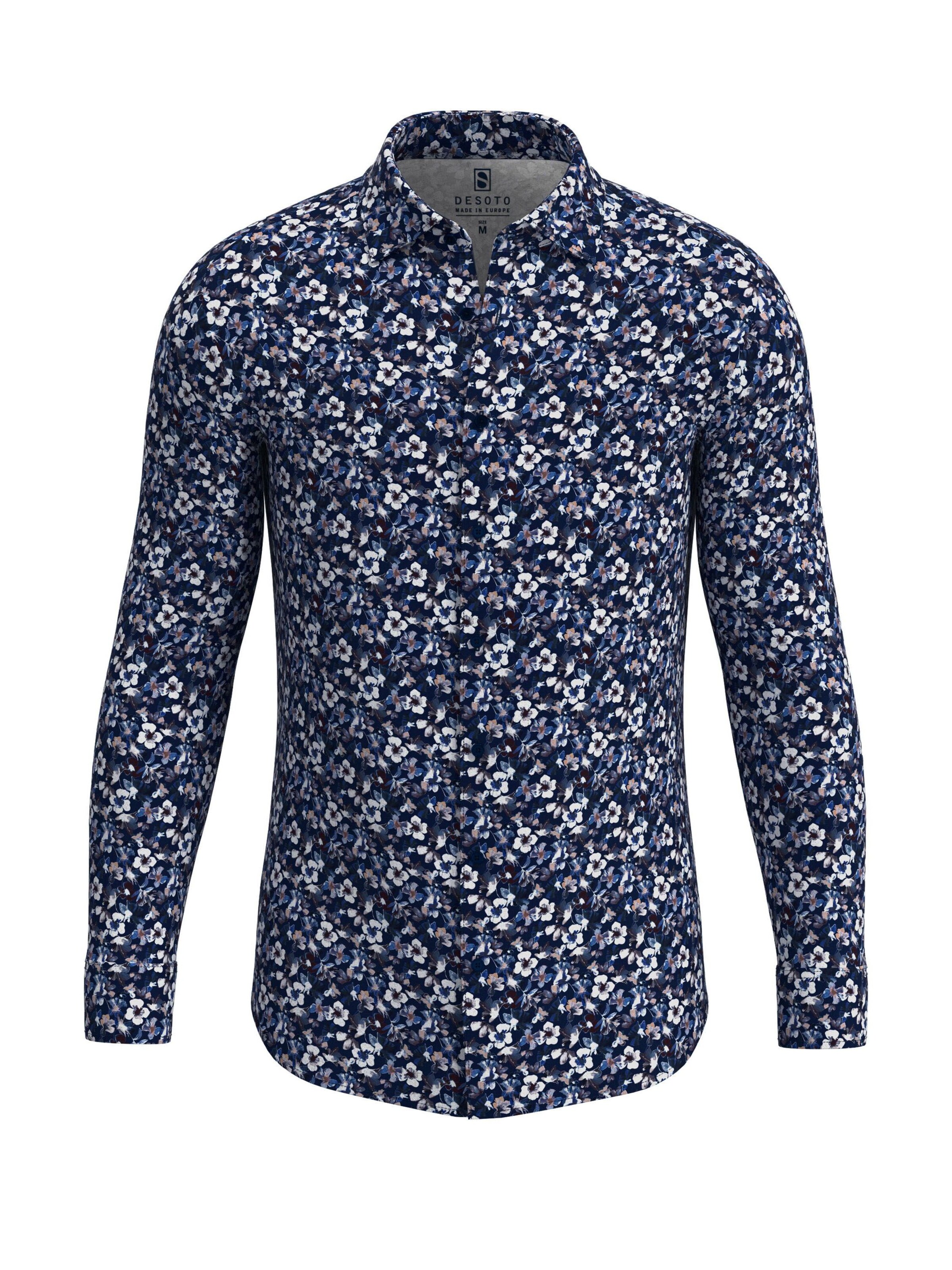 DESOTO Regular Fit Hemd in Blau: Vorderseite