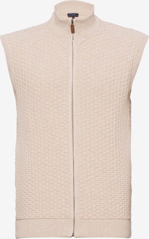 Vestes en maille Felix Hardy en beige : devant