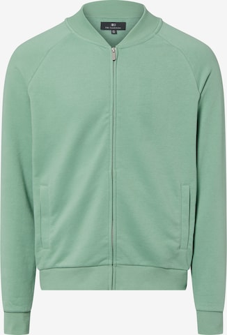 Nils Sundström Sweatjacke in Grün: Vorderseite