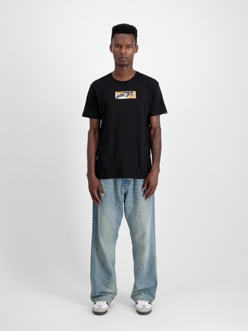 ALPHA INDUSTRIES Μπλουζάκι σε μαύρο
