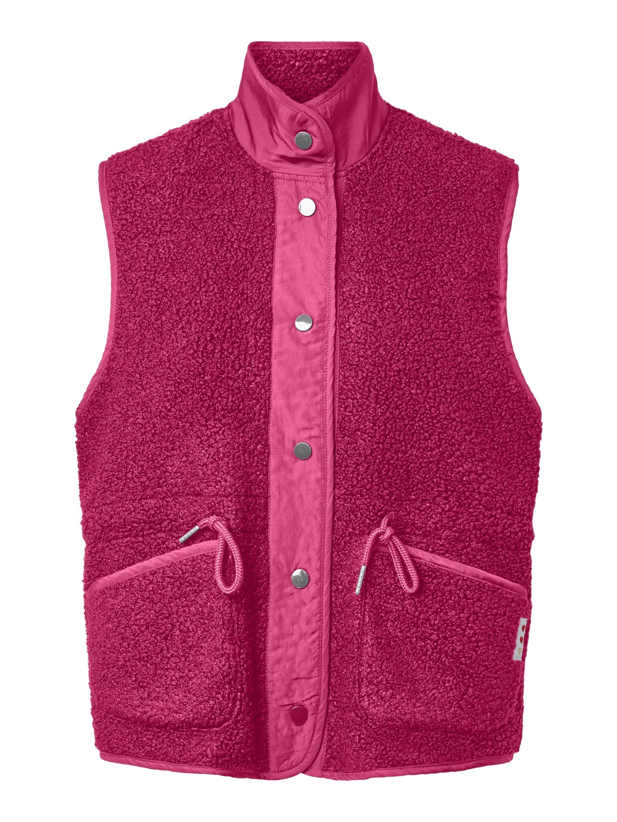 Gilet 'KATTY' di PIECES in rosa: frontale