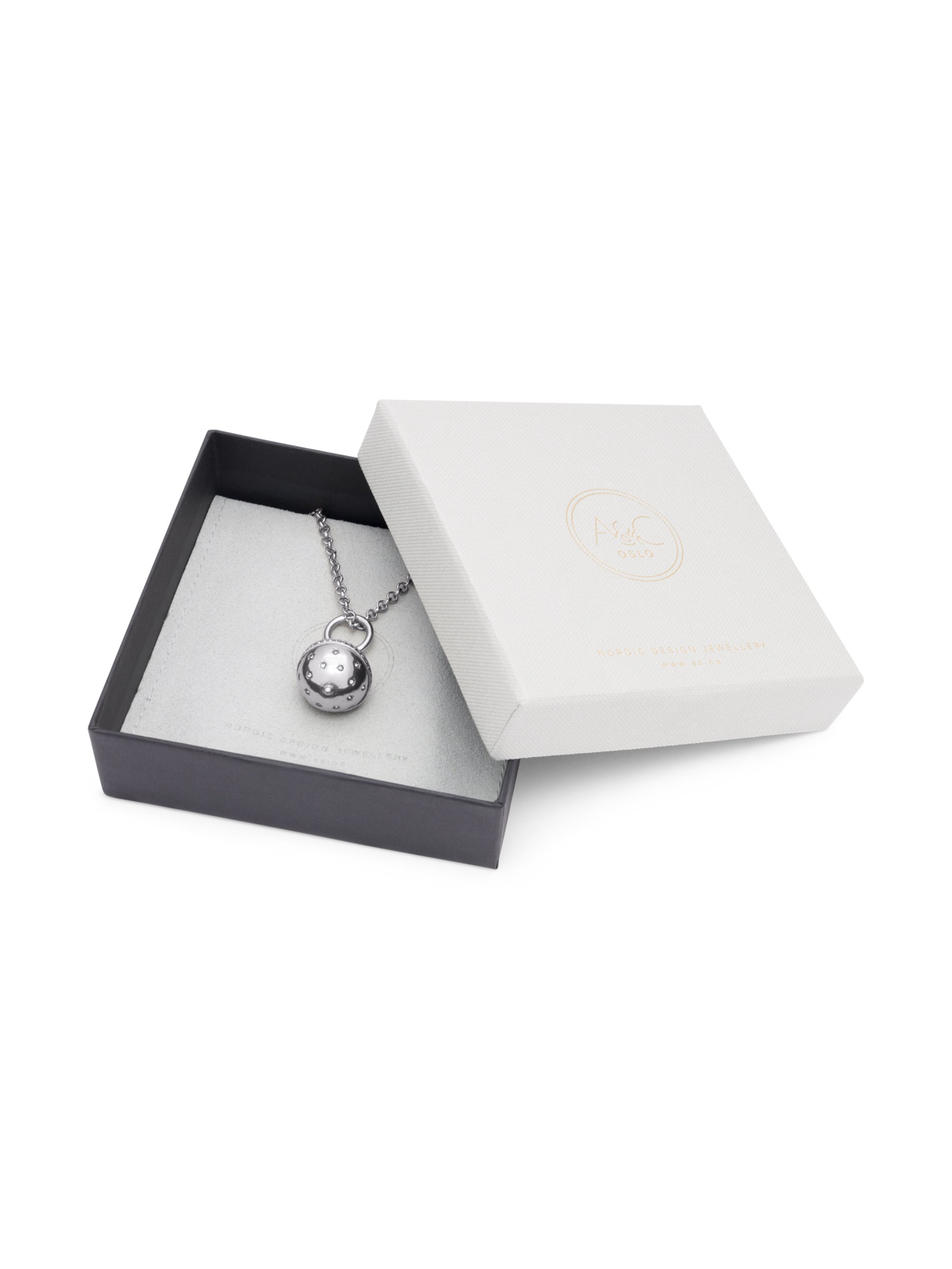 A&C Oslo – Nordic Design Jewellery Kette Mit Anhänger 'Astro Collection' in Silber