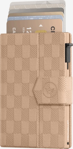 Prowallet Wallet 'Pasjeshouder Plus Panel' in Brown: front