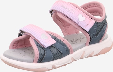 SUPERFIT Sandale 'Pebbles' in Blau: Vorderseite