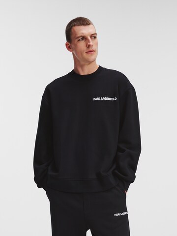 Karl Lagerfeld - Sweatshirt 'Ikonik Outline' em preto: frente