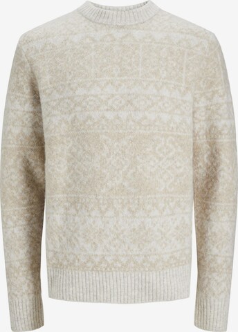 Pull-over JACK & JONES en beige : devant