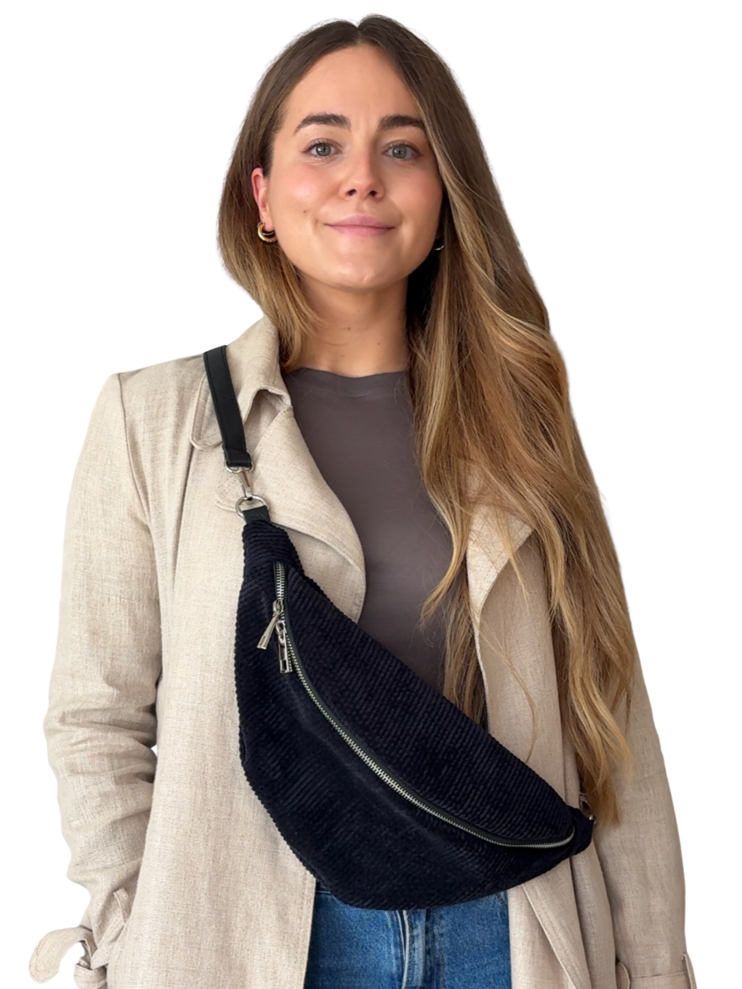 lePelou Gürteltasche 'IDA'‌ in Schwarz