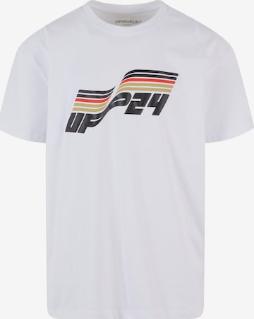 T-Shirt MT Upscale en blanc : devant