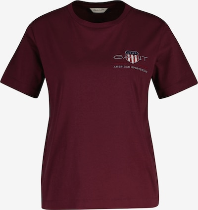 Marškinėliai iš GANT, spalva – tamsiai raudona, Prekių apžvalga