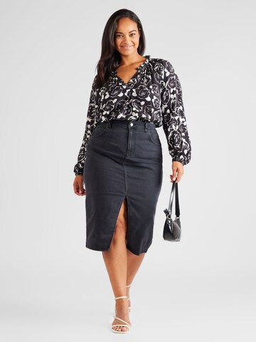 Vero Moda Curve Bluse 'Marisol' i sort