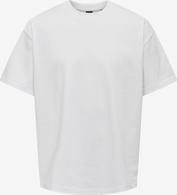 T-Shirt 'Millenium' Only & Sons en blanc : devant