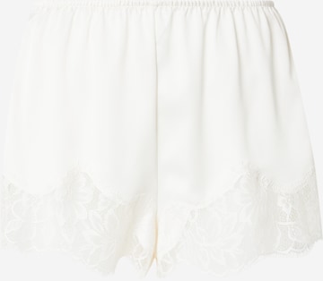 Hunkemöller Pyjamahousut 'Valerie' värissä valkoinen: etupuoli