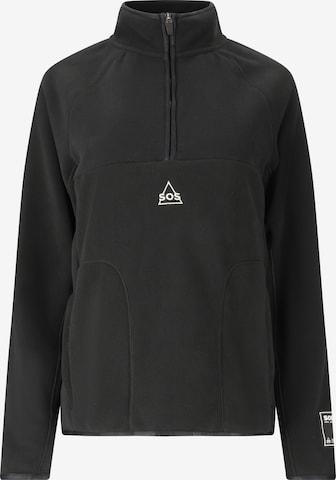 SOS Athletic Sweater 'Munson' in Black: front