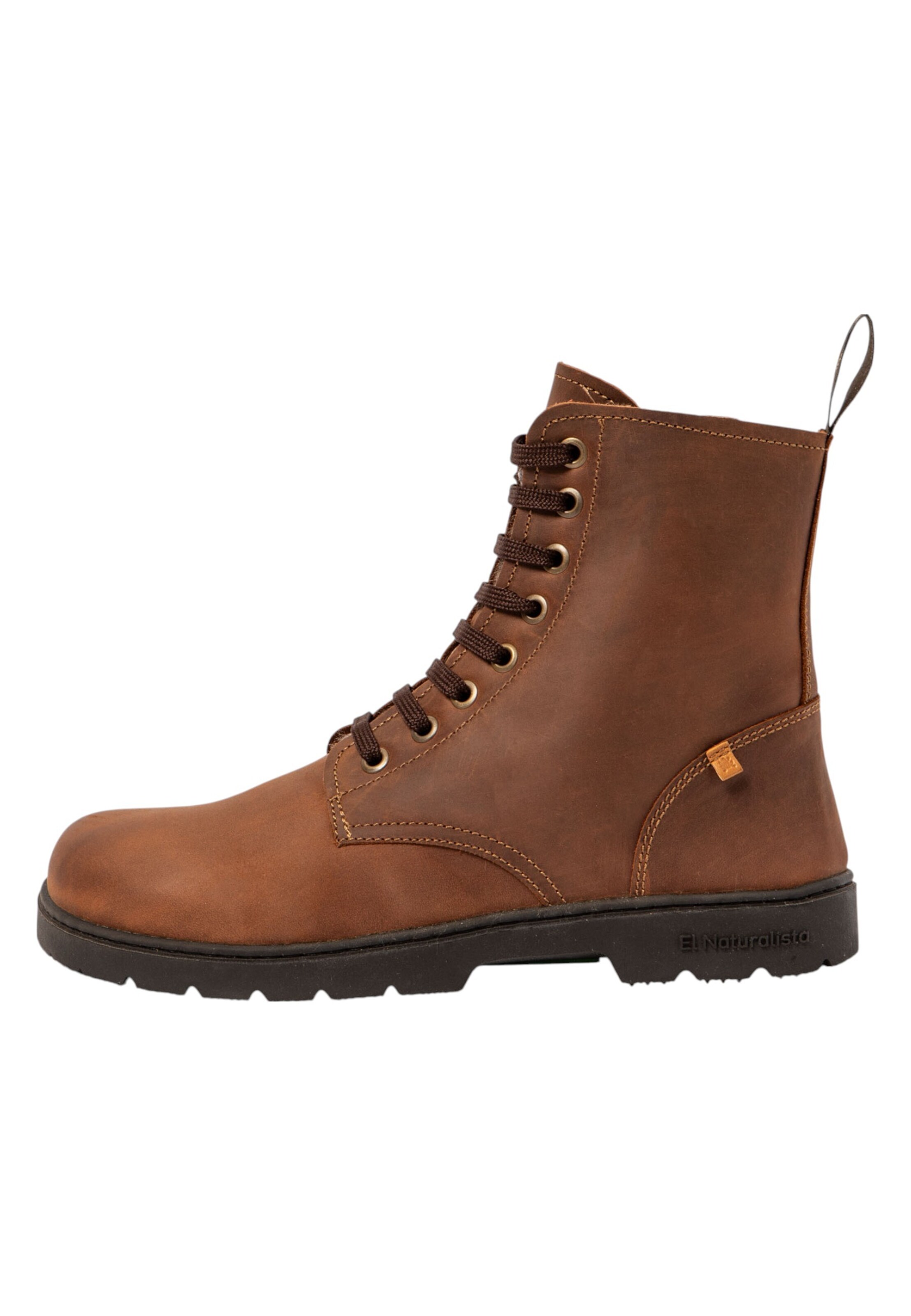 Bottines à lacets EL NATURALISTA en marron : devant