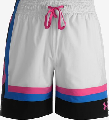 UNDER ARMOUR Loosefit Sportbroek in Wit: voorkant