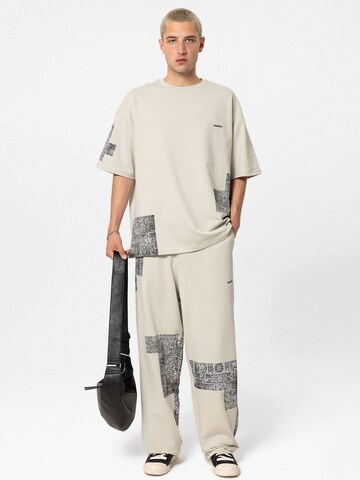 Loosefit Pantalon 'Wax Plant' VAMOS CLO en gris