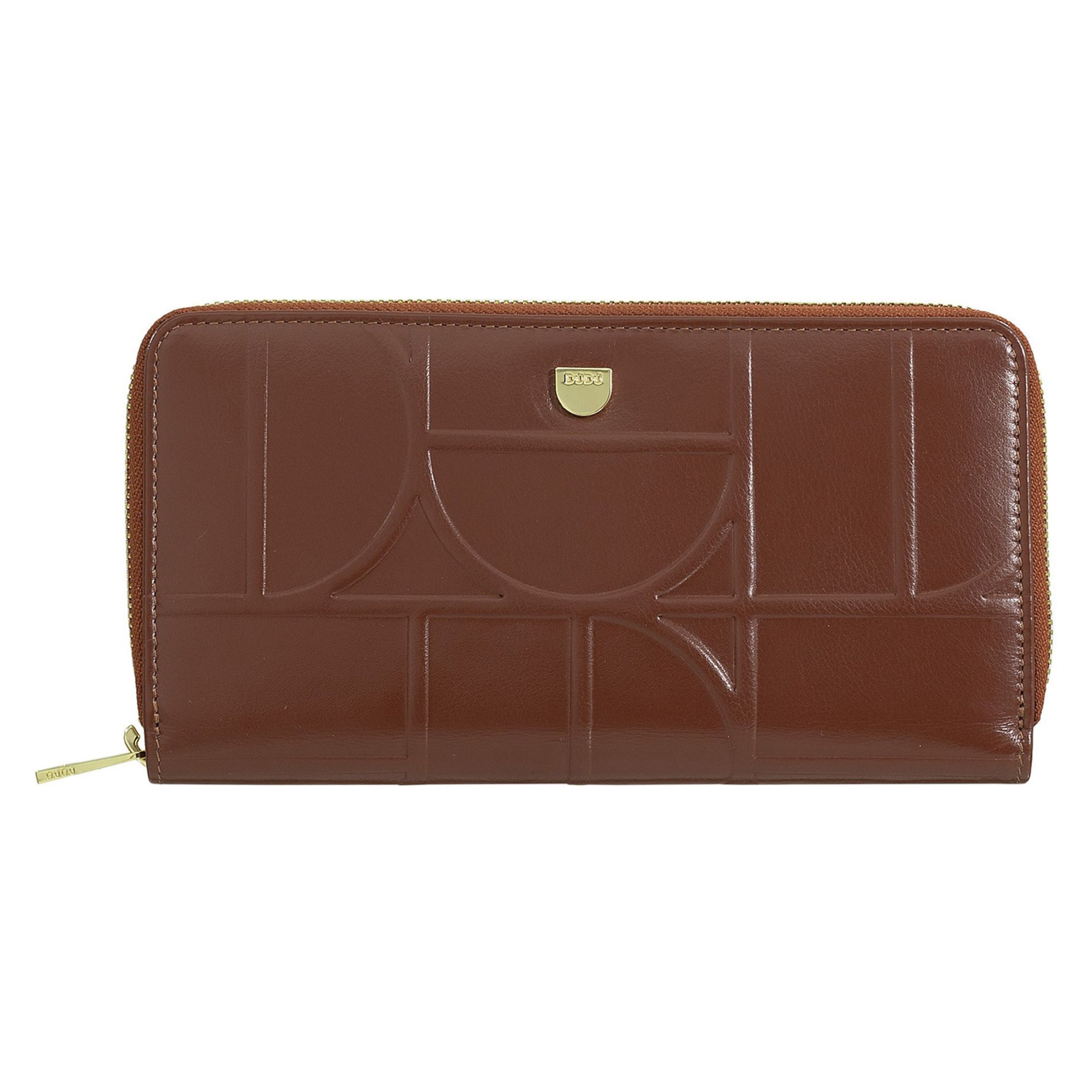 DuDu Wallet 'Up' in Brown: front