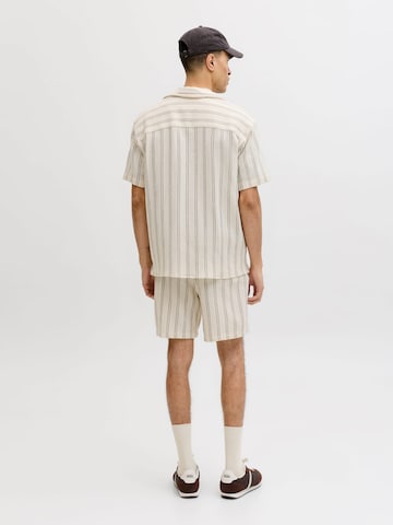 JACK & JONES - Comfort Fit Camisa 'JORCoba' em bege
