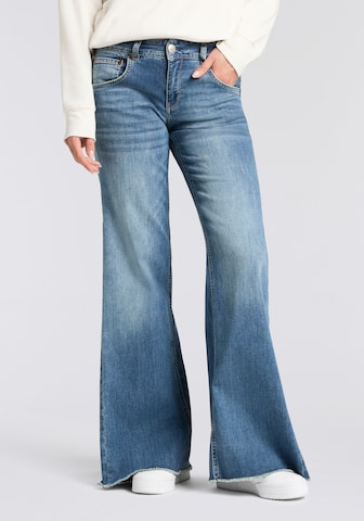 Herrlicher Flared Jeans in Blau: Vorderseite