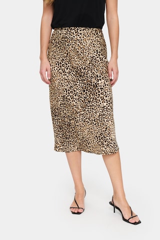 SAINT TROPEZ Nederdel i beige