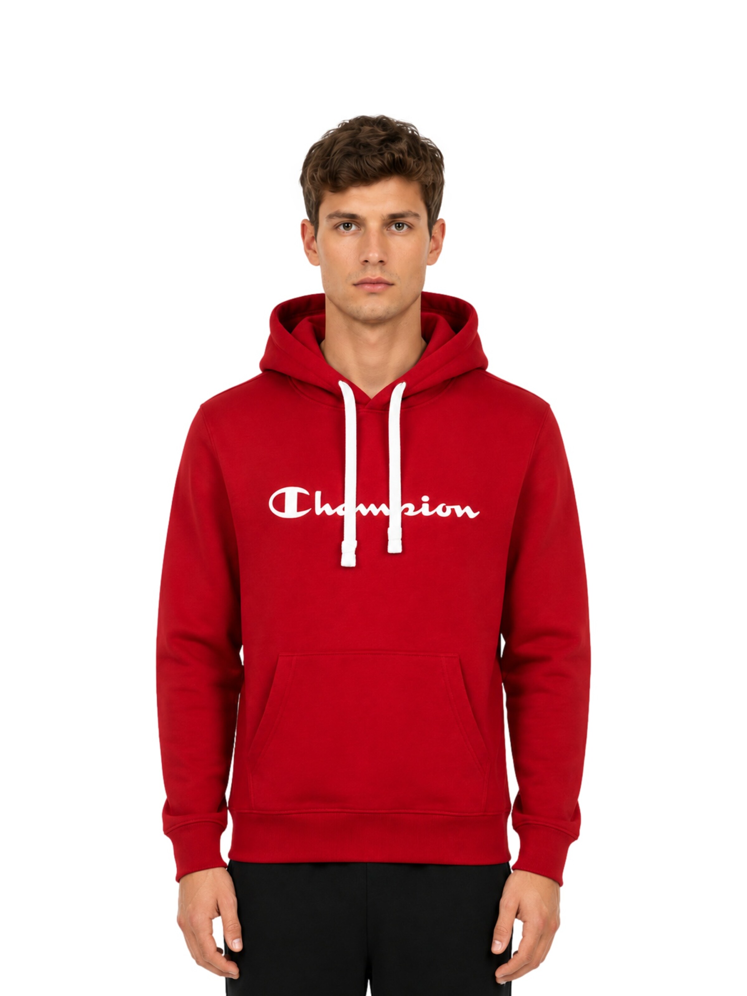 Sweat-shirt Champion en rouge : devant