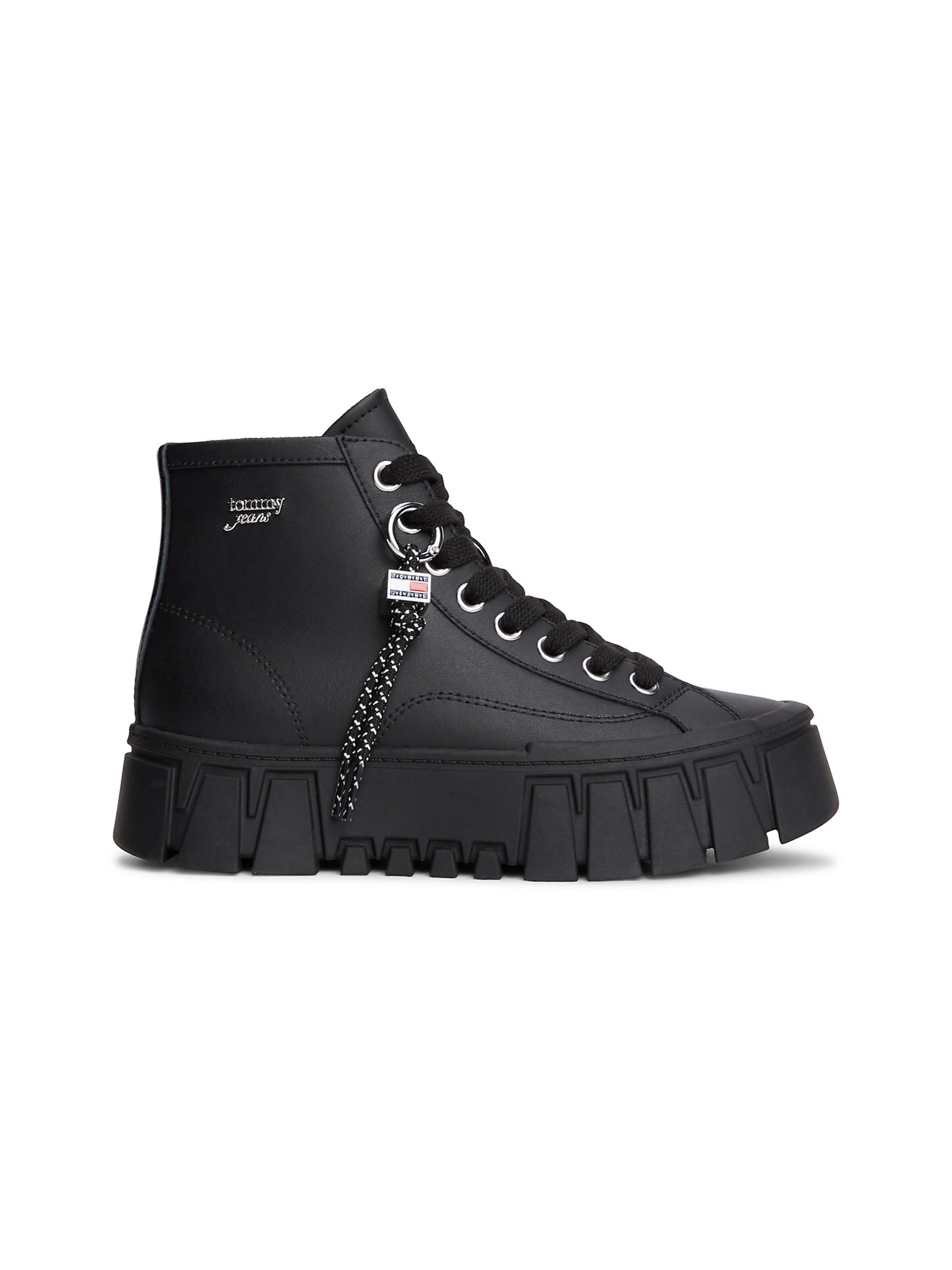 Tommy Jeans Lace-up bootie in Black