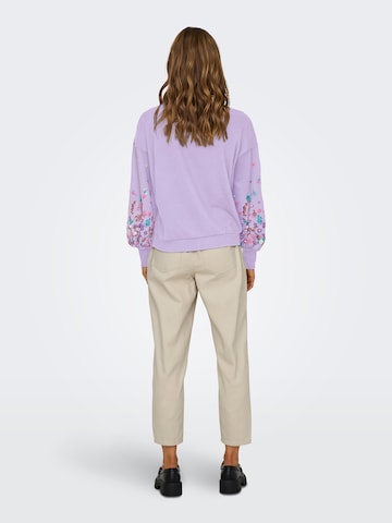Sweat-shirt 'ONLBROOKE' ONLY en violet