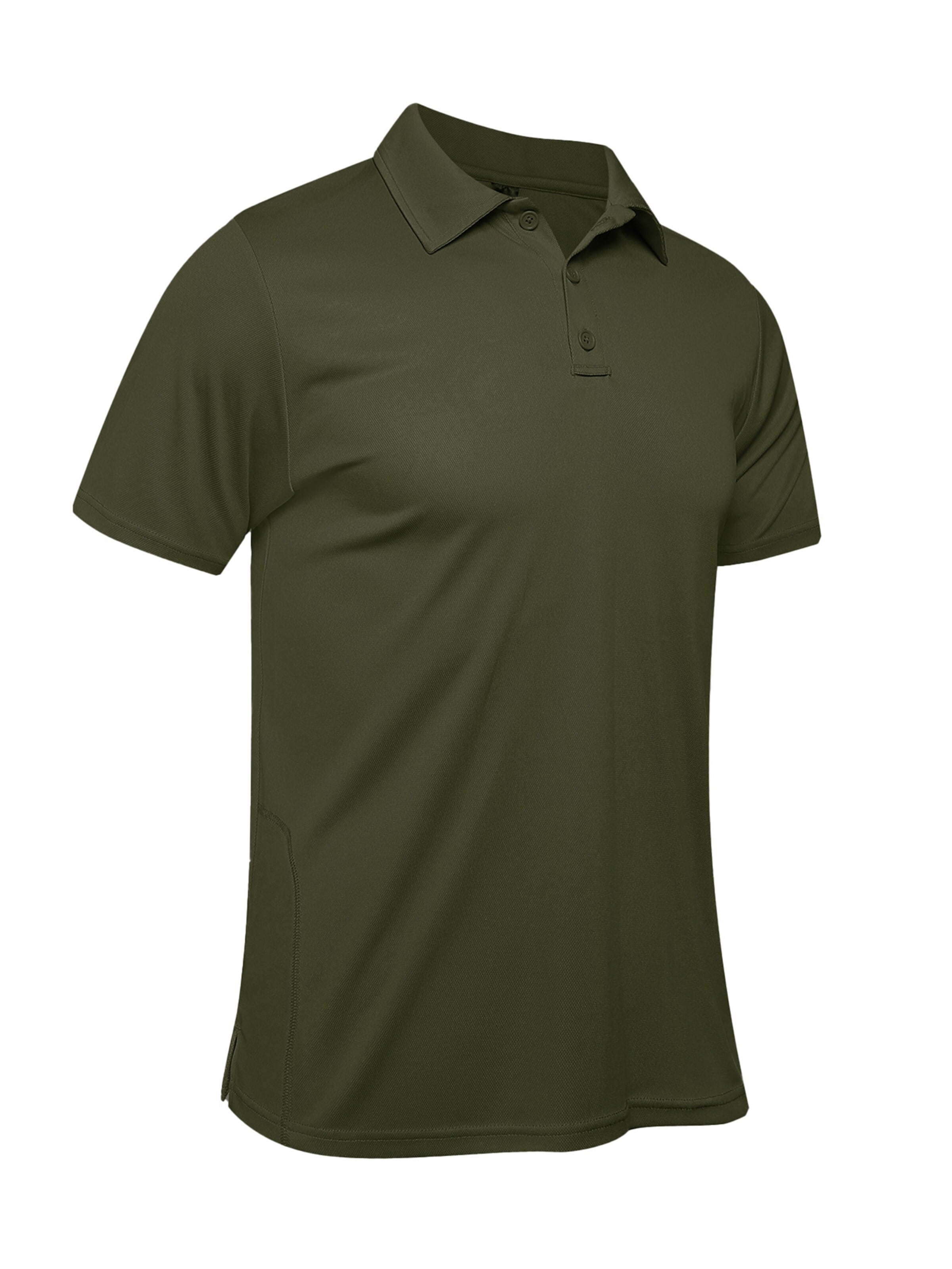 MEETWEE Shirt 'Polo Shirt Men's Short Sleeve Breathable Golf Polo T-Shirt Sport Basic Slim Fit' in Green: front