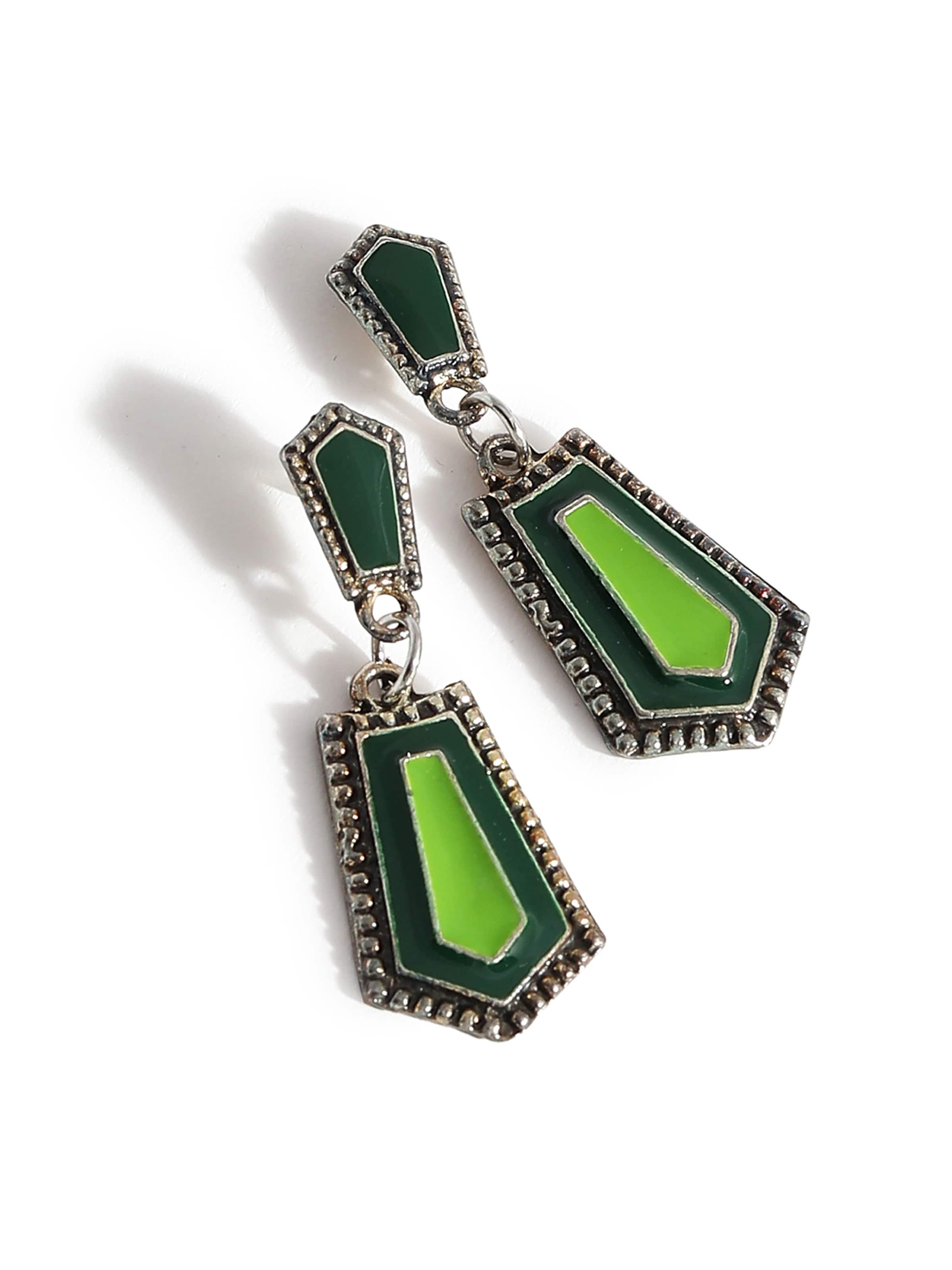 SOHI Комплект украшений 'Mohni' в Зеленый