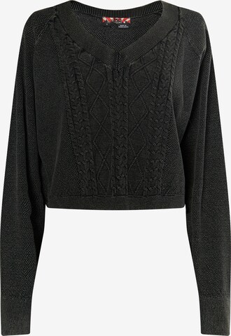 Pullover 'Blonda' di myMo ROCKS in nero: frontale