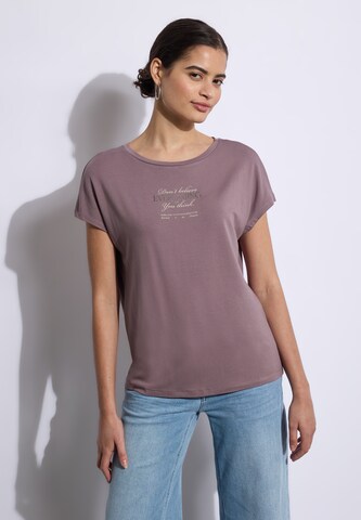 Street One Studio T-Shirt mit Print in Pink: Vorderseite