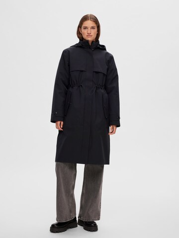 SELECTED FEMME Between-Seasons Coat in Black