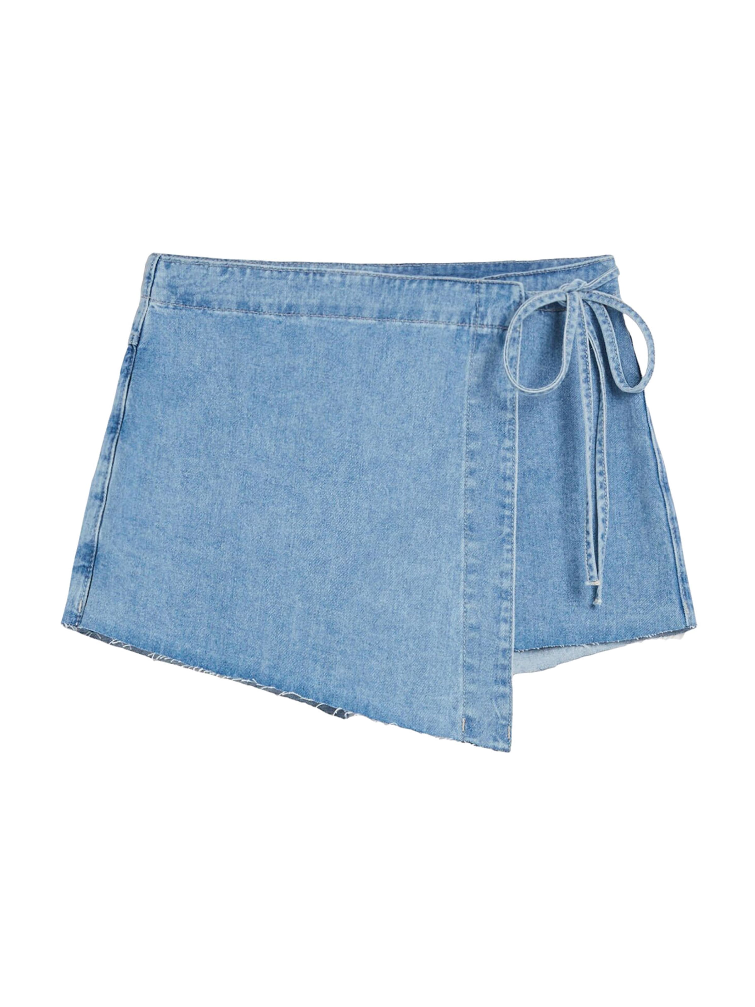 Bershka Normální Džíny – modrá: přední strana