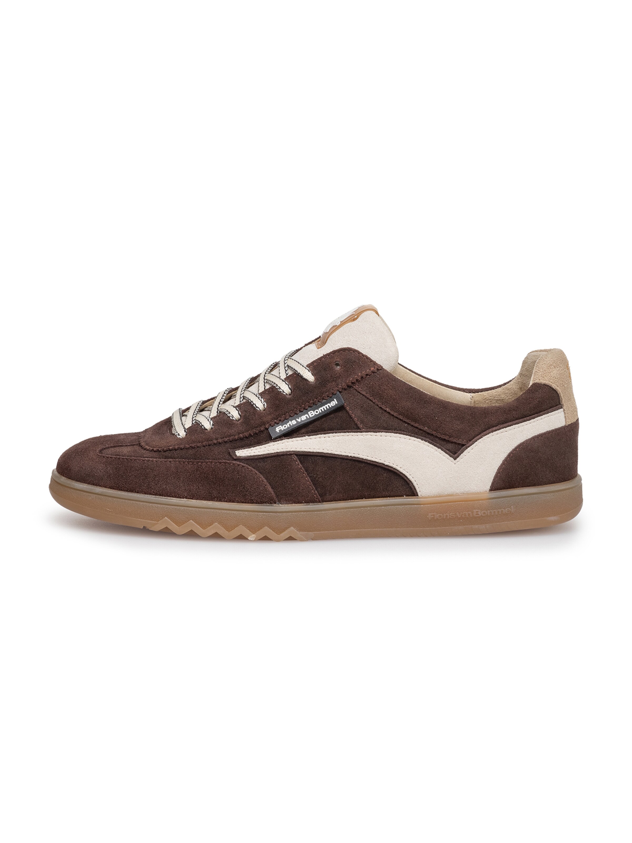 Sneaker bassa 'De Zaler 01' di Floris van Bommel in marrone: frontale