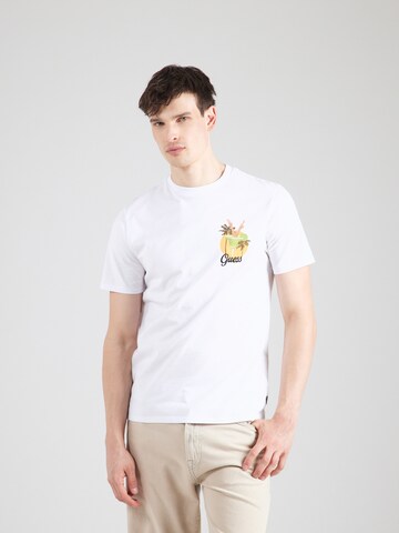 T-Shirt 'BEACH CLUB' GUESS Originals en blanc