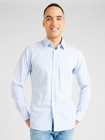 Coupe regular Chemise business Lyle & Scott en bleu : devant