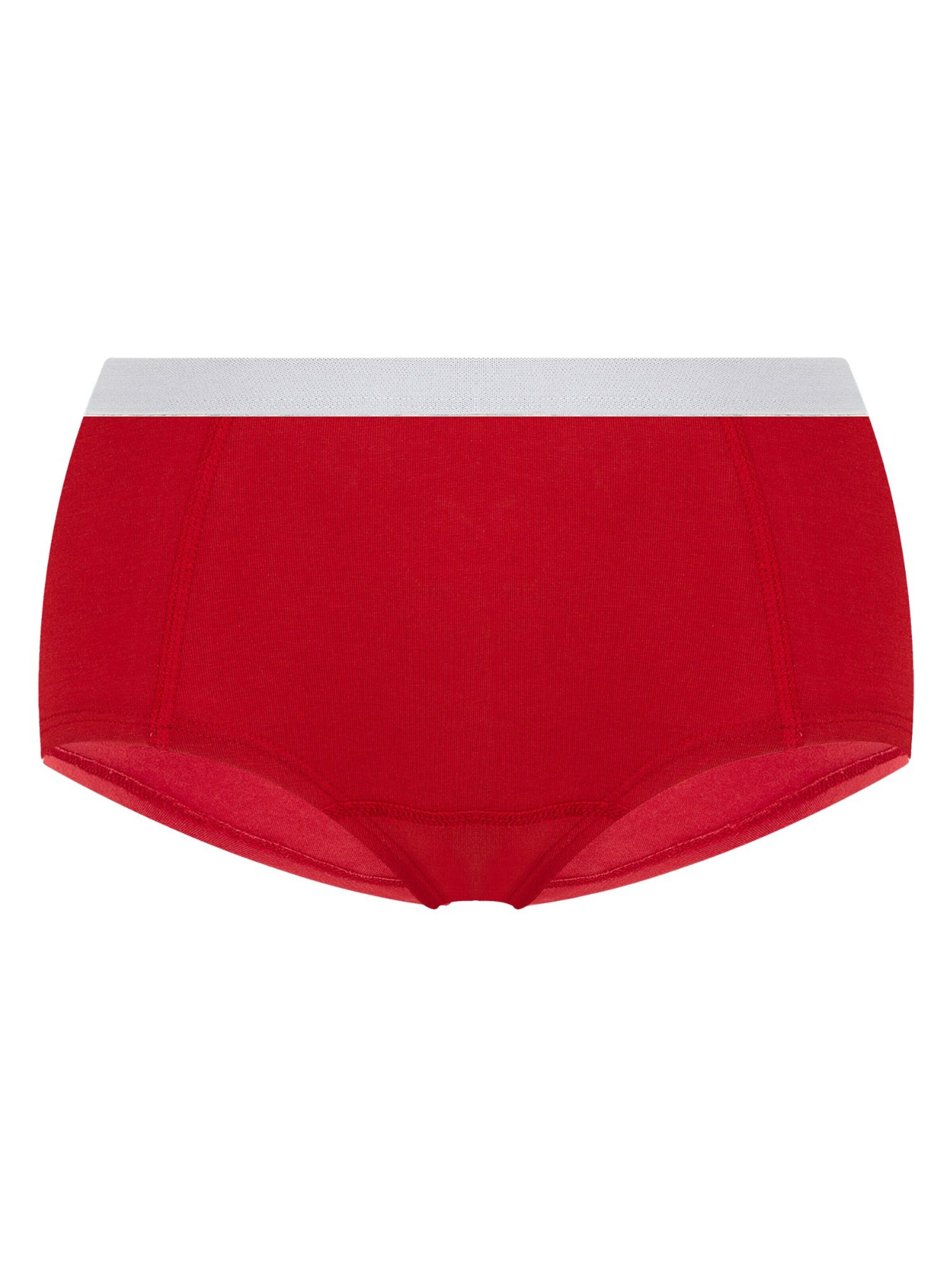 Albero Natur Boyshorts 'Bio-Baumwoll Damen Boyshorts' in Red: front