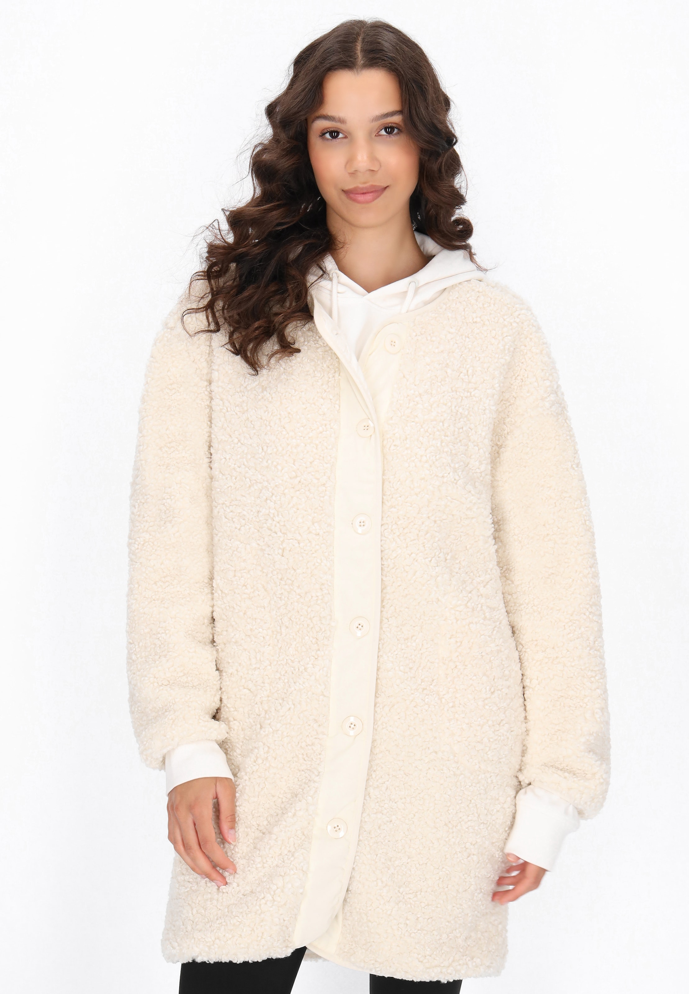 balts myMo ATHLSR Starpsezonu mētelis: no priekšpuses