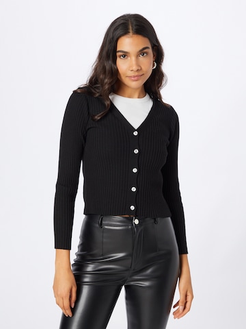 Oasis Knit cardigan in Black: front