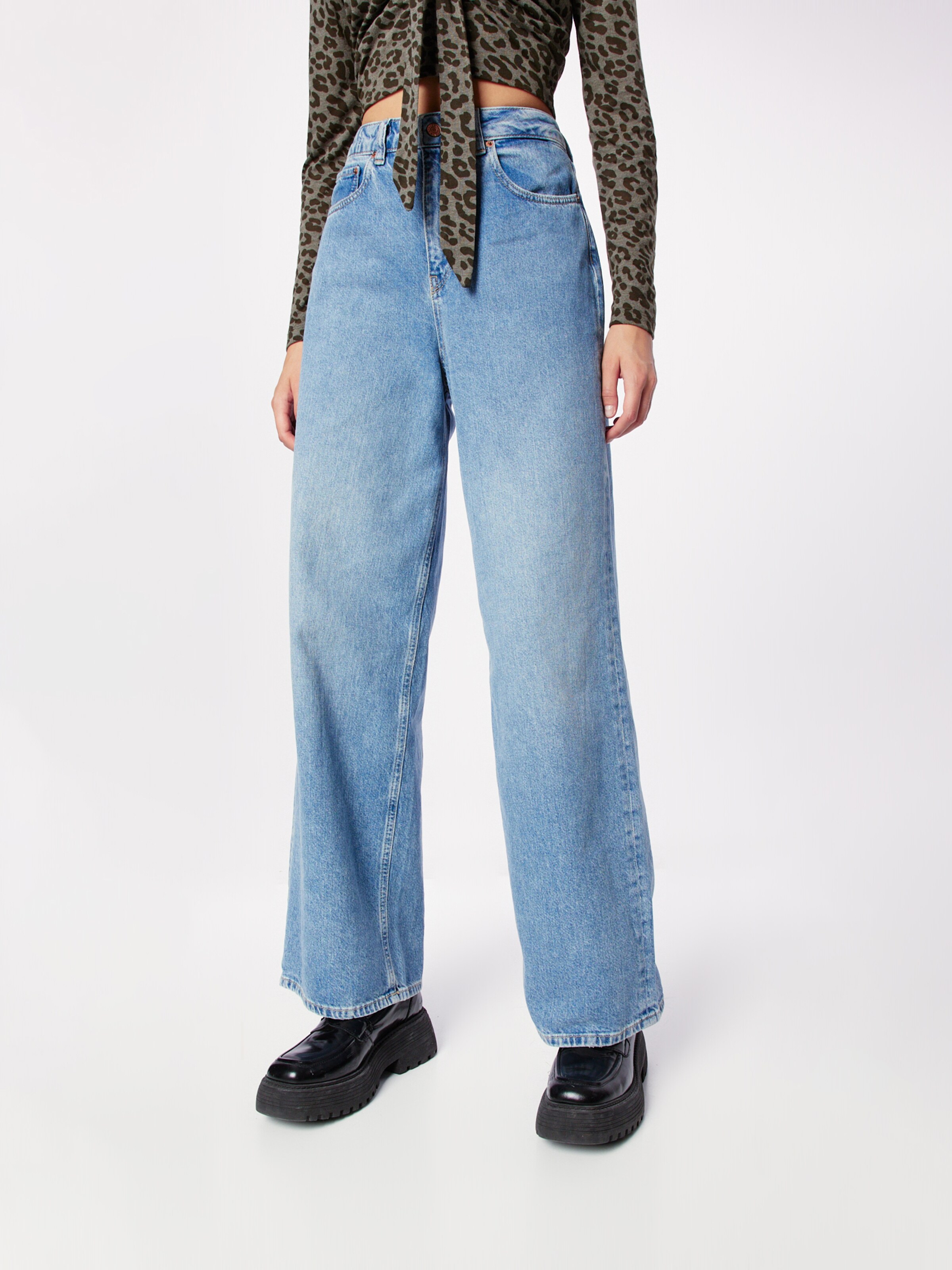JJXX Wide leg Jeans 'JXTokyo' in Blue Denim | ABOUT YOU